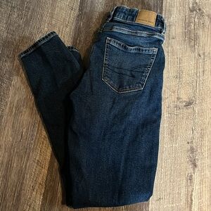 American eagle dark wash straight leg jeans